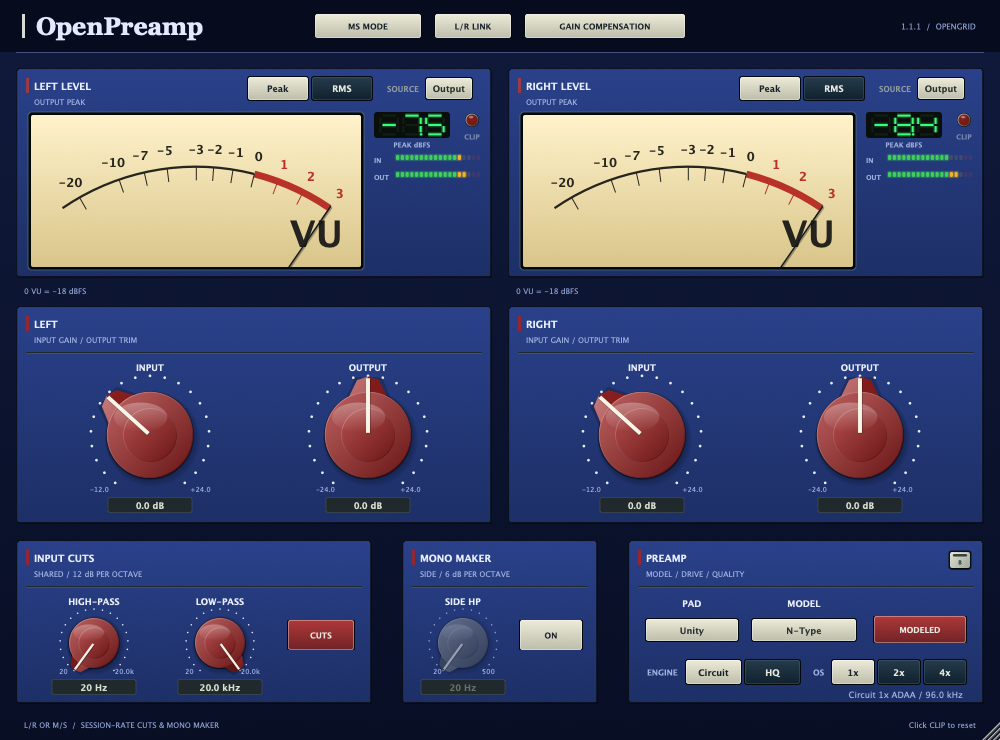 OpenPreamp analog circuit simulation interface